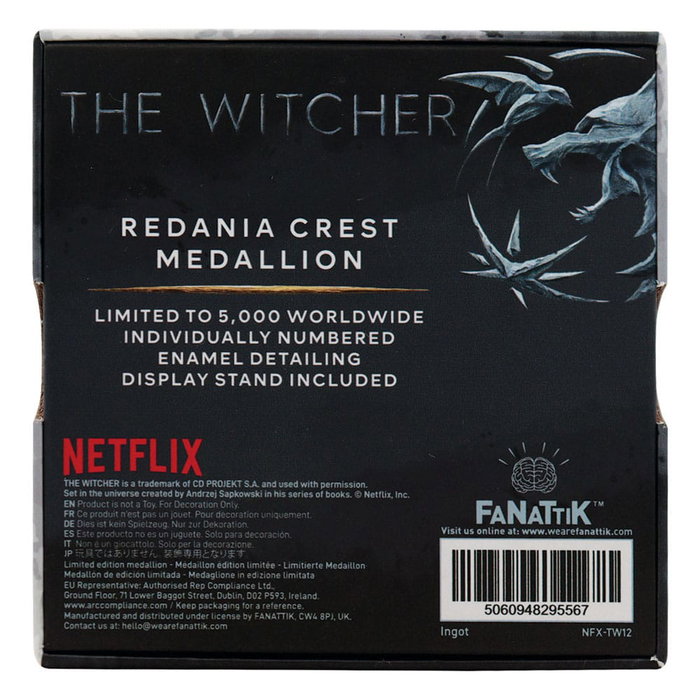 FaNaTtik Médaillon The Witcher Redania Crest Limited Edition