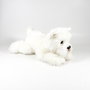 Deqube Peluche Terrier Blanc Couché 25cm Licence Bocalan +0 Mois