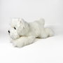 Deqube Peluche Terrier Blanc Couché 25cm Licence Bocalan +0 Mois