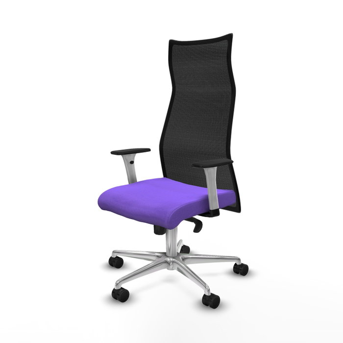 Piqueras y Crespo Chaise de Bureau Albacete Lila et Noir