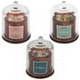 Home Deco Factory Bougie Parfumée avec Cloche et Pierres Précieuses