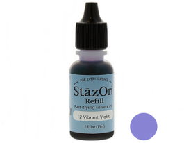 Tsukineko STAZON Recharge d'encre Violet intense 15ml