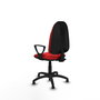 PIQUERAS Y CRESPO Chaise de bureau Algarra, similicuir rouge