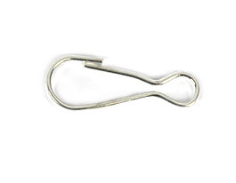 Innspiro Lot de 10 fermoirs métalliques d'attache argentés 15,0x3,9mm