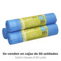 ORYX Sacs Poubelle Fermeture Facile 30 Litres, Rouleau de 15 Sacs