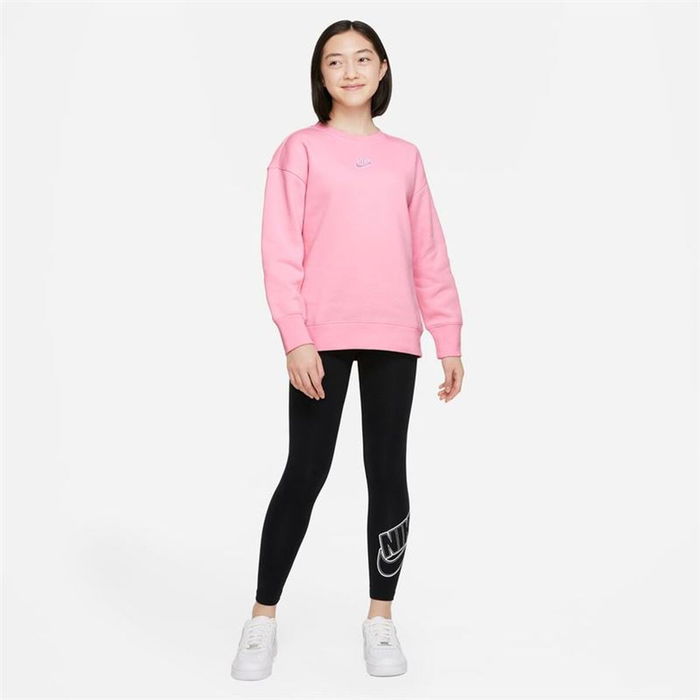 Sweat-shirt sans capuche fille Nike Sportswear Club Fleece Rose
