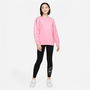 Sweat-shirt sans capuche fille Nike Sportswear Club Fleece Rose