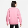 Sweat-shirt sans capuche fille Nike Sportswear Club Fleece Rose
