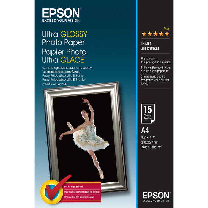 Papier Photo Glacé Epson 2359997 A4 (1 Unité) Papier Photo Glacé Epson 2359997 A4 (1 Unité)