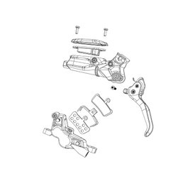 Sram Kit de supports de plaquettes de frein Arcoiris pour G2 Ultimate/RSC (2 unités)