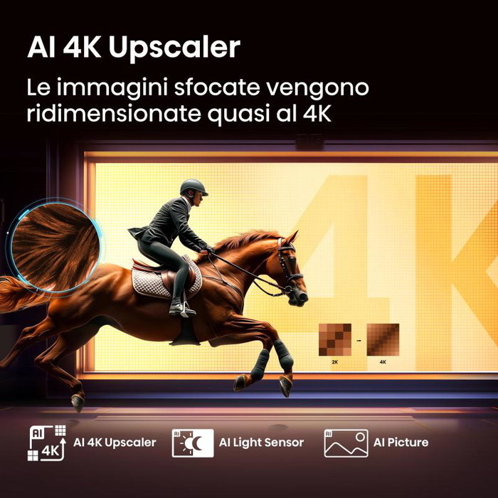Hisense 50E7Q Téléviseur LED 4K UHD Smart TV de 50 Pouces avec HDR, Dolby Vision, Bluetooth et Wi-Fi