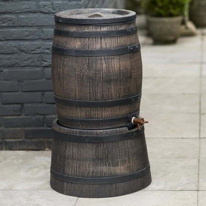 Nature Récupérateur d'eau Baril Marron 120L