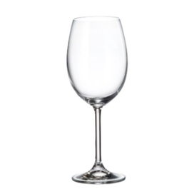 Bohemia Crystal Set de verres à vin Clara 450 ml, 6 pièces