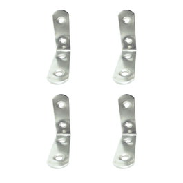 Edm Équerre de renfort modèle AN24, 50 x 50 x 16 mm, 4 unités