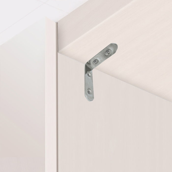 Edm Équerre de renfort modèle AN24, 50 x 50 x 16 mm, 4 unités