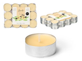 ACORDE Lot de 24 bougies chauffe-plat parfum vanille 4 h – 15 x 3 x 11 cm (Set de 24)
