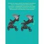 Nania Poussette combinée 2-en-1 MYLA avec siège auto groupe 0+ Rimini et base Isofix, Noir - 4 roues, légère (7.5 kg), conforme i-Size R129