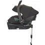 Nania Poussette combinée 2-en-1 MYLA avec siège auto groupe 0+ Rimini et base Isofix, Noir - 4 roues, légère (7.5 kg), conforme i-Size R129