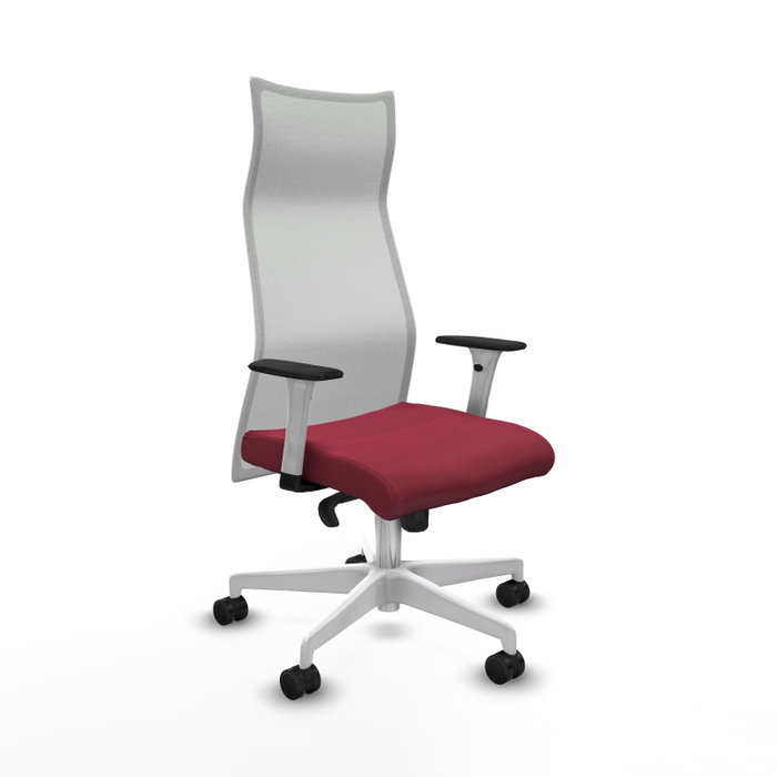 Piqueras y Crespo Albacete Fauteuil de Bureau Granate et Blanc Piqueras y Crespo Albacete Fauteuil de Bureau Granate et Blanc