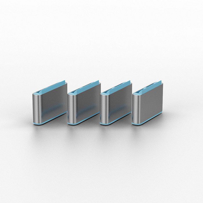 Lindy - Bloqueurs de Port USB-C/Thunderbolt 3, 10 Pièces, Bleu - Sécurité et Protection des Périphériques