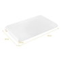 MDH Coussin Ergonomique pour les Genoux et les Jambes QMED Blanc