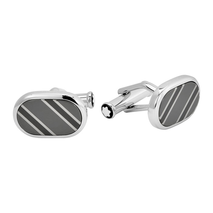 Montblanc MB116659 Essential Sartorial en acier inoxydable et laque grise Montblanc MB116659 Essential Sartorial en acier inoxydable et laque grise