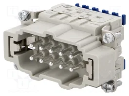 HARTING Insert de contact mâle HDC Han® ES Press 10+PE 16A 500V