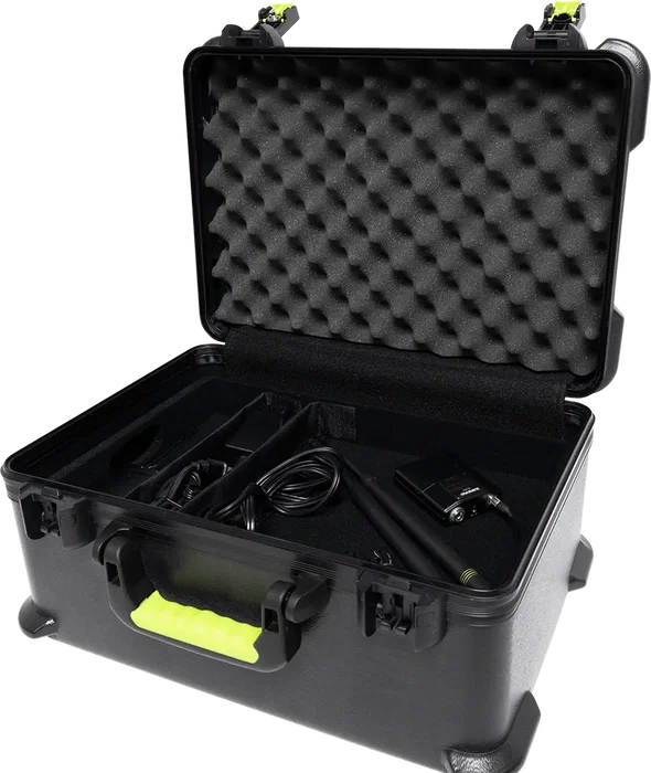 SBG Mallette de transport en polyéthylène pour 7 micros HF et accessoires SBG Mallette de transport en polyéthylène pour 7 micros HF et accessoires