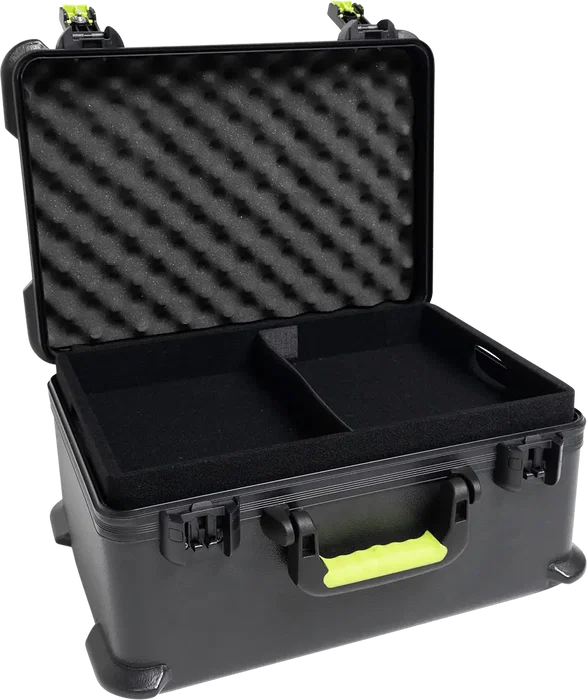 SBG Mallette de transport en polyéthylène pour 7 micros HF et accessoires SBG Mallette de transport en polyéthylène pour 7 micros HF et accessoires
