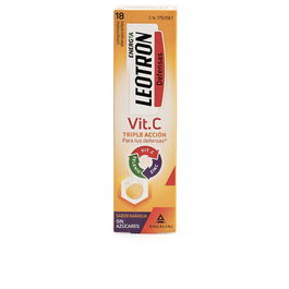 Leotron Vitamine C Comprimés Effervescents Triple Action Goût Orange 18 unités