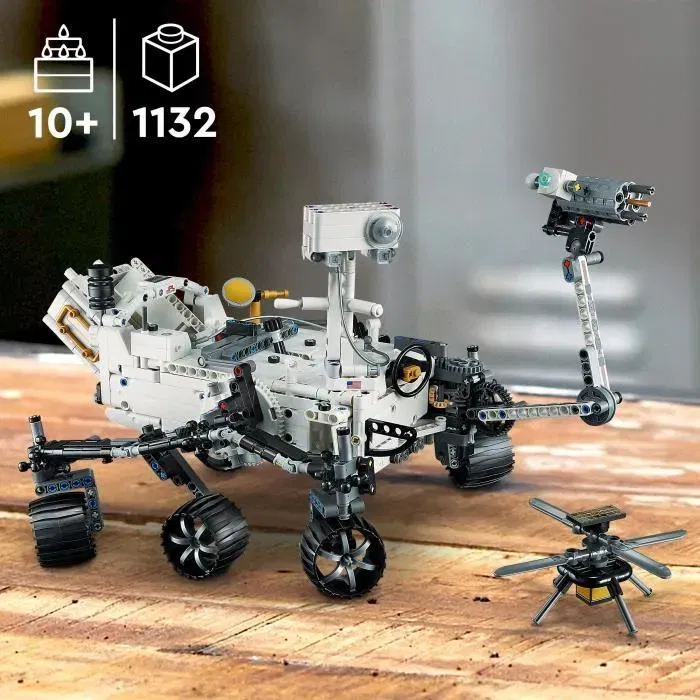 Lego Technic 42158 NASA Mars Rover Perseverance - Jouet Construction Découverte de l'Espace avec Application de Réalité Augmentée AR