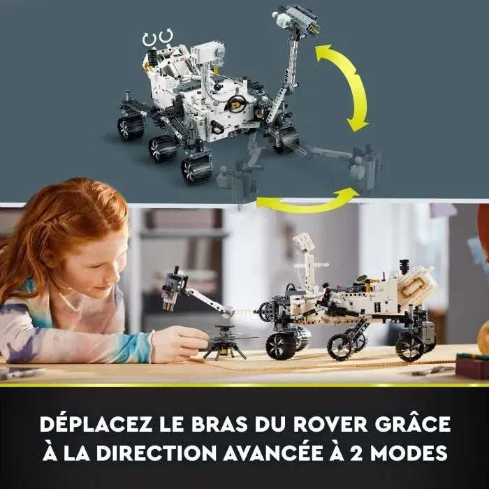 Lego Technic 42158 NASA Mars Rover Perseverance - Jouet Construction Découverte de l'Espace avec Application de Réalité Augmentée AR