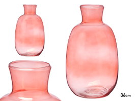 GIFTDECOR Vase en Verre à Col, Teja, 37cm
