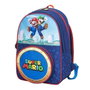 Toybags Mochila Super Mario - Sac à dos personnalisé avec poche frontale ronde, intérieur doublé, dimensions 28 x 23 x 10 cm