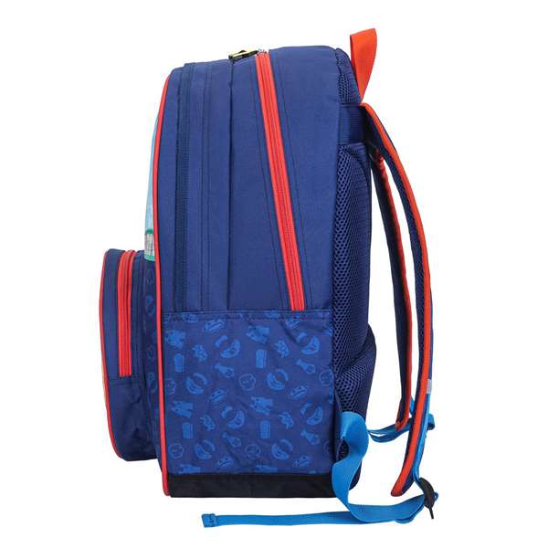 Toybags Mochila Super Mario - Sac à dos personnalisé avec poche frontale ronde, intérieur doublé, dimensions 28 x 23 x 10 cm