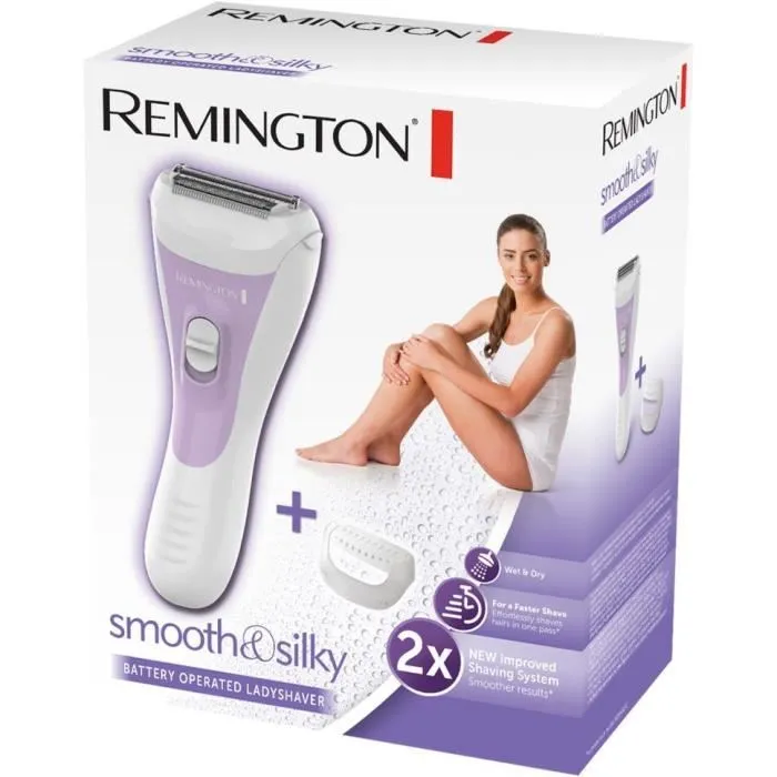 Remington WSF5060 Smooth Silky Rasoir Électrique Femme Étanche avec Bande Hydratante Aloe Vera Remington WSF5060 Smooth Silky Rasoir Électrique Femme Étanche avec Bande Hydratante Aloe Vera