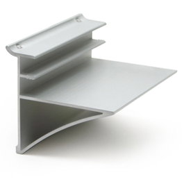 ZOBAL Support en bois épaisseur 25 mm argent mat