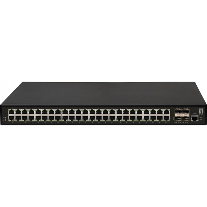 LevelOne GTL-5291 Switch de réseau L3 géré, 52 ports (48x RJ45, 4x 10GbE SFP+) LevelOne GTL-5291 Switch de réseau L3 géré, 52 ports (48x RJ45, 4x 10GbE SFP+)