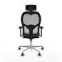 Piqueras y Crespo 3D086G2 Chaise de Bureau avec Appui-tête Vert