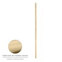 WOLFPACK LINEA PROFESIONAL Manche industriel en bois avec filetage 120 x 0,23 cm
