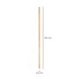 WOLFPACK LINEA PROFESIONAL Manche industriel en bois avec filetage 120 x 0,23 cm