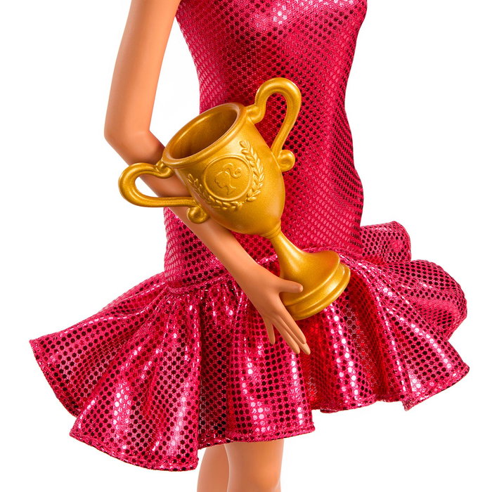 Barbie - Muñeca Barbie Tú Puedes Ser Bailarina Jfr09 Mattel - Poupée Barbie ballerine, robe rouge et trophée, multilingue