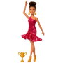 Barbie - Muñeca Barbie Tú Puedes Ser Bailarina Jfr09 Mattel - Poupée Barbie ballerine, robe rouge et trophée, multilingue