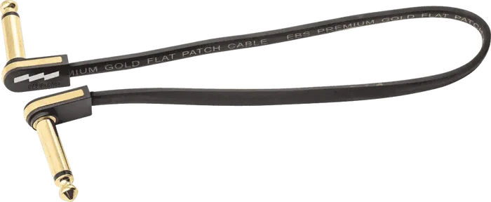 EBS PCF Premium Gold Jack-Jack AA Noir 28 cm Lot de 10 câbles patch plat (Set de 10)