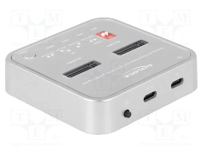 DELOCK Station d'accueil USB 3.2 Gen 2 Argent DELOCK Station d'accueil USB 3.2 Gen 2 Argent
