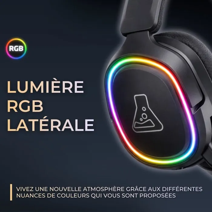The G-Lab KORP RUBIDIUM Casque gaming sans fil RGB