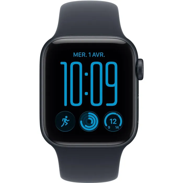 Apple Watch SE 3 GPS + Cellular 40mm Aluminium Midnight et Bracelet Sport Bleu Marine