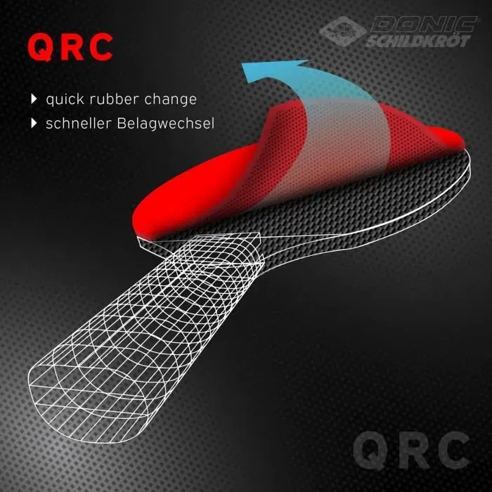 Schildkröt CarboTec 7000 Raquette de tennis de table 100% carbone avec revêtement Liga QRC pour jeu offensif Schildkröt CarboTec 7000 Raquette de tennis de table 100% carbone avec revêtement Liga QRC pour jeu offensif