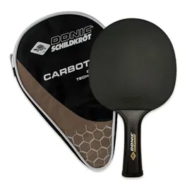 Schildkröt CarboTec 7000 Raquette de tennis de table 100% carbone avec revêtement Liga QRC pour jeu offensif