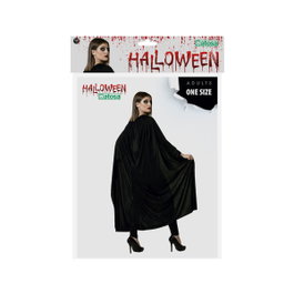 BigBuy Carnival Cape Noire Longue de 130 cm